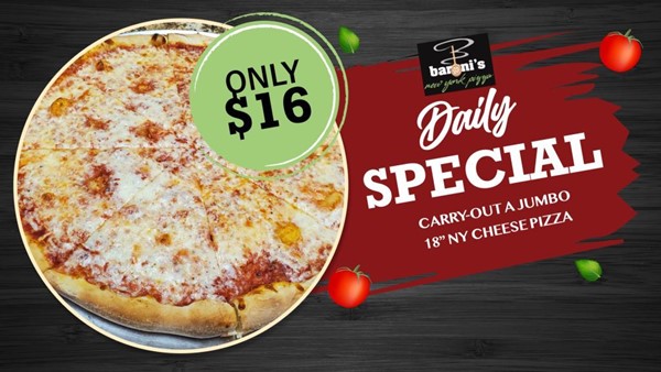 18" JUMBO Carry-Out Special